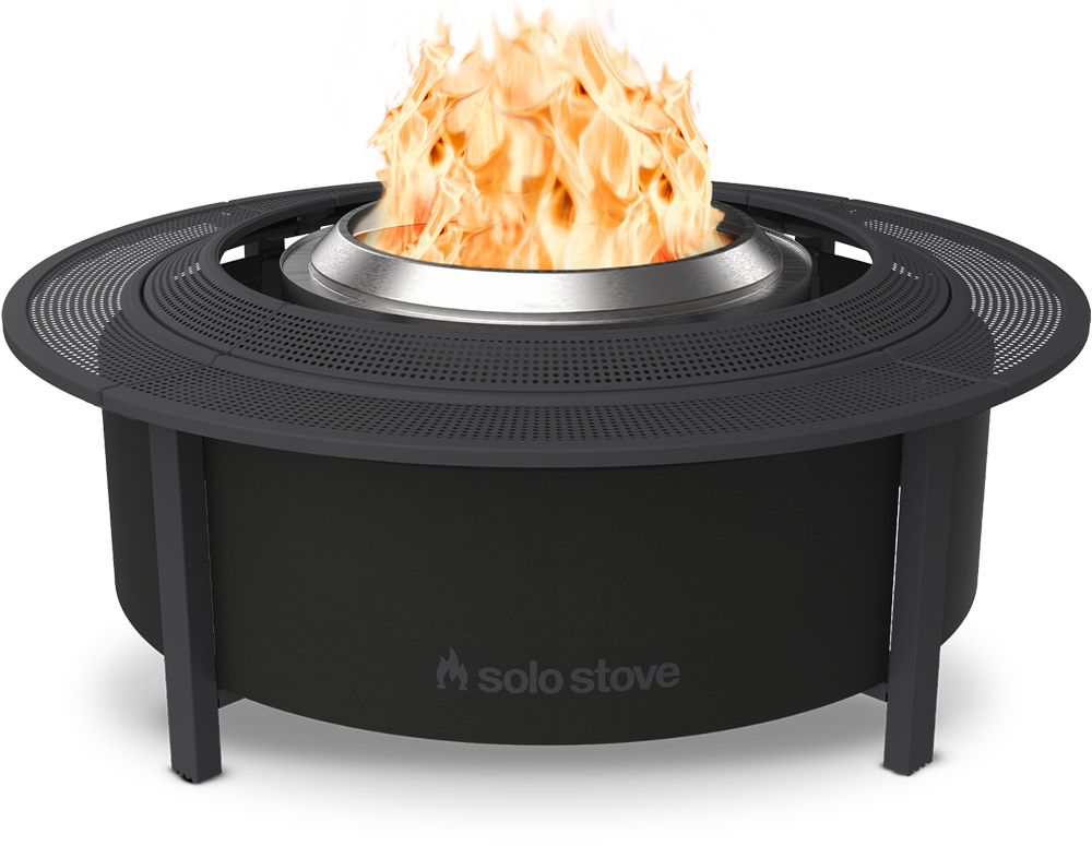 Solo Stove Yukon 2.0 Fire Pit with a Fire Pit Surround