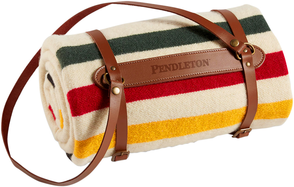 Pendleton National Park Throw with Leather Carrier in Glacier