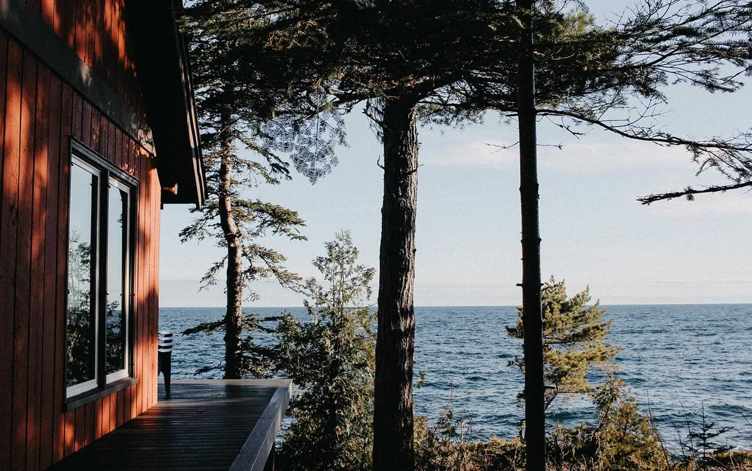 view of Lake Superior from True North Cabin