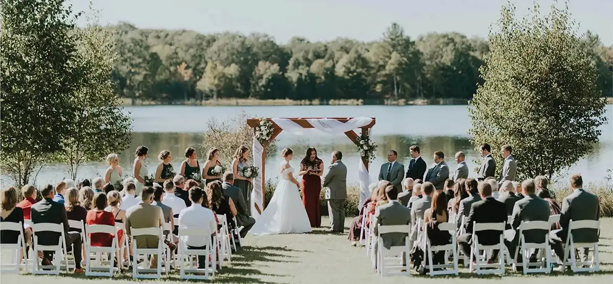 wedding at the Rockwell Lake Lodge