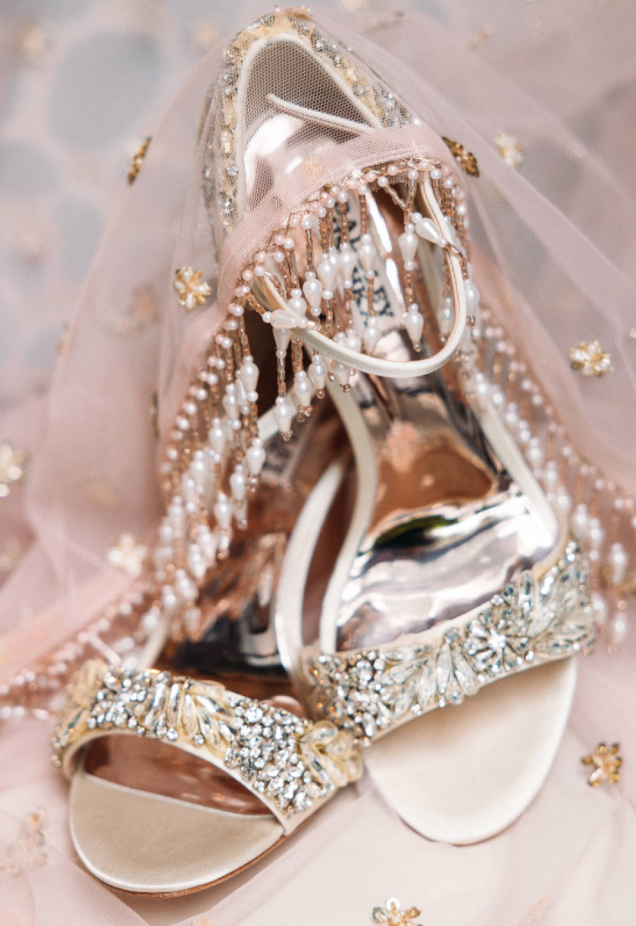 bride's heels